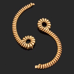 COLLIER TRANSFORMABLE - BOUCHERON ANNÉES 1970, Monture en or jaune 18K