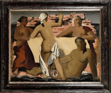 Jean SOUVERBIE (1891-1981) - Les baigneuses, Huile sur toile