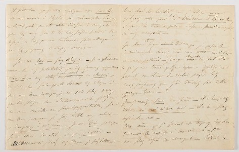 Lettre dite "du suicide" de Charles Baudelaire. 1845